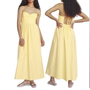 NWT REFORMATION Dovie maxi sundress in yellow backless size large L